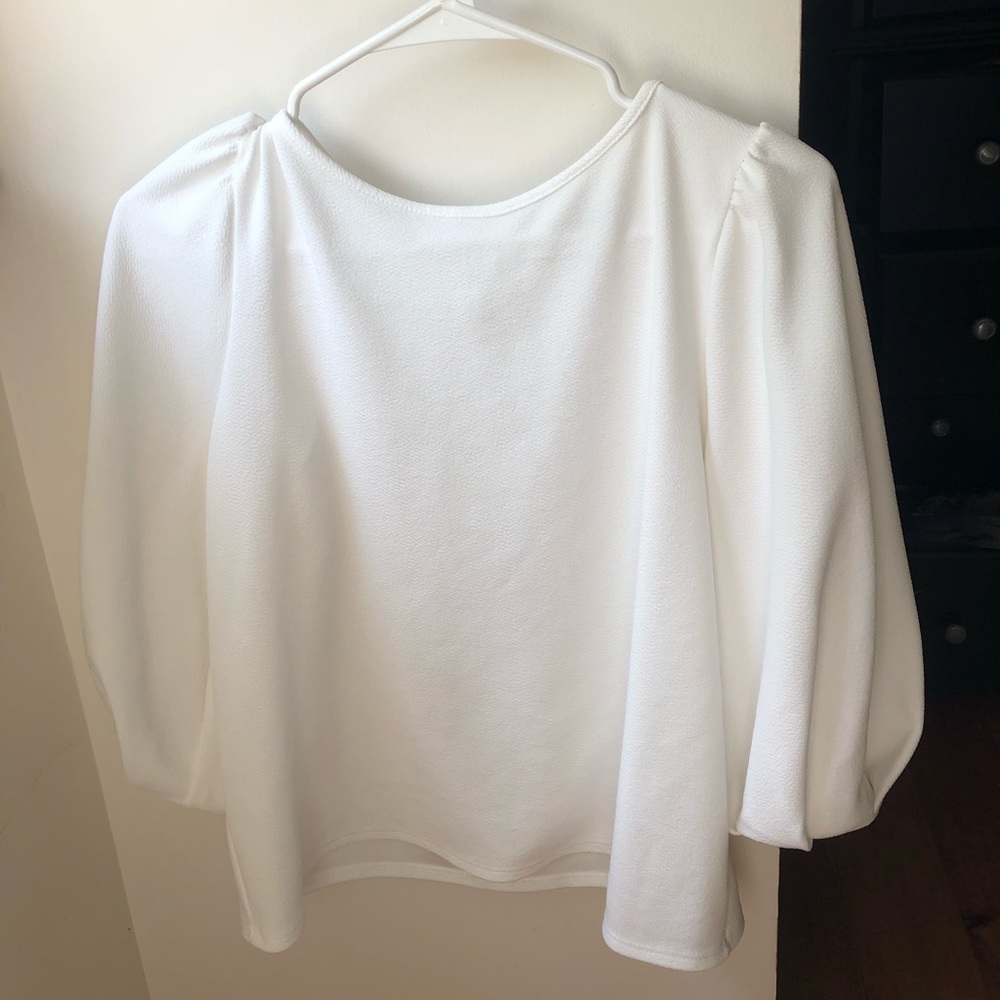 Green envelope white blouse